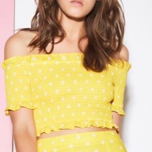 The Fifth Label Fiesta Smocked Crop Top